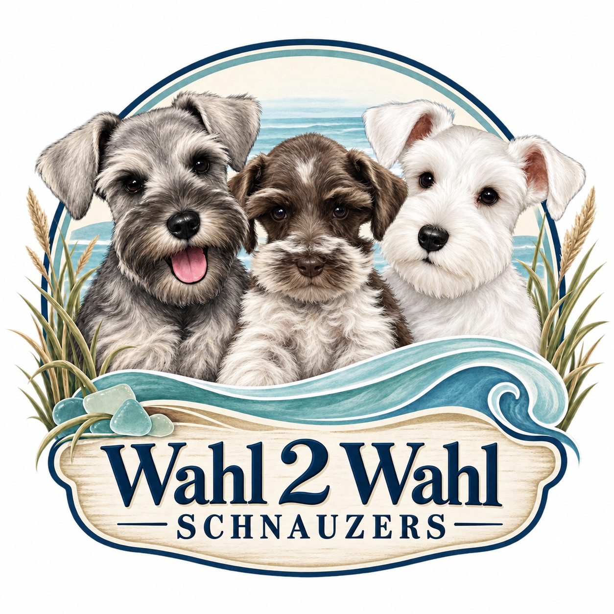 Wahl 2 Wahl Schnauzers coastal logo